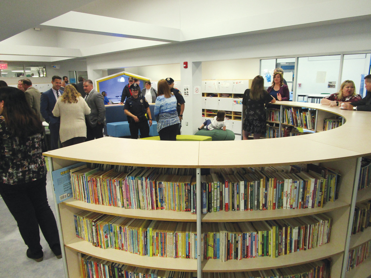 Community members tour the renovated wing at Eden Park Elementary School in this October file photo.